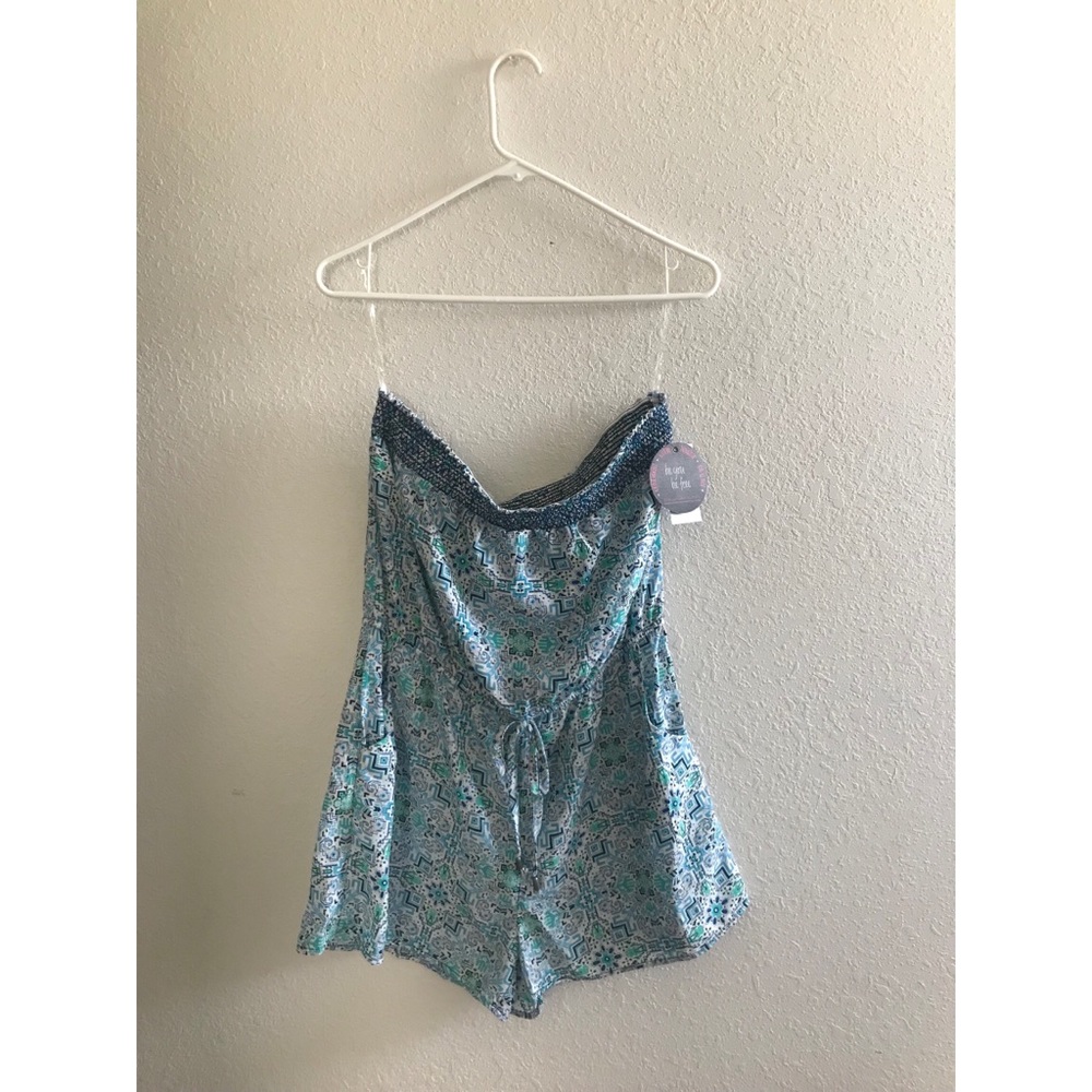 Blue design romper